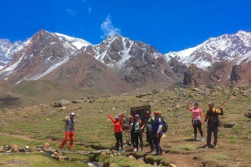 Trekking day in the Cordillera de los Andes Mendoza