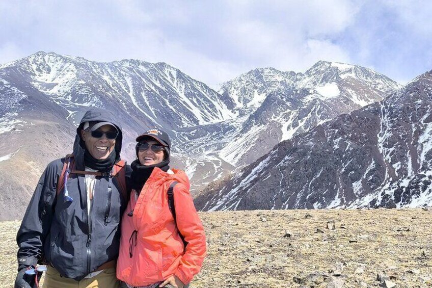 Trekking day in the Cordillera de los Andes Mendoza