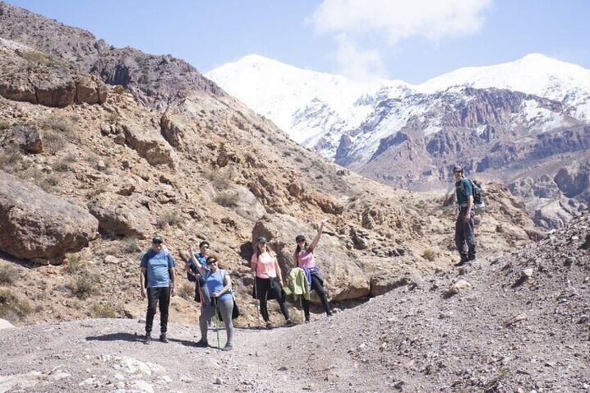 Trekking day in the Cordillera de los Andes Mendoza