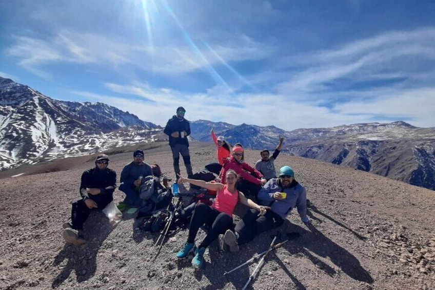 Trekking day in the Cordillera de los Andes Mendoza