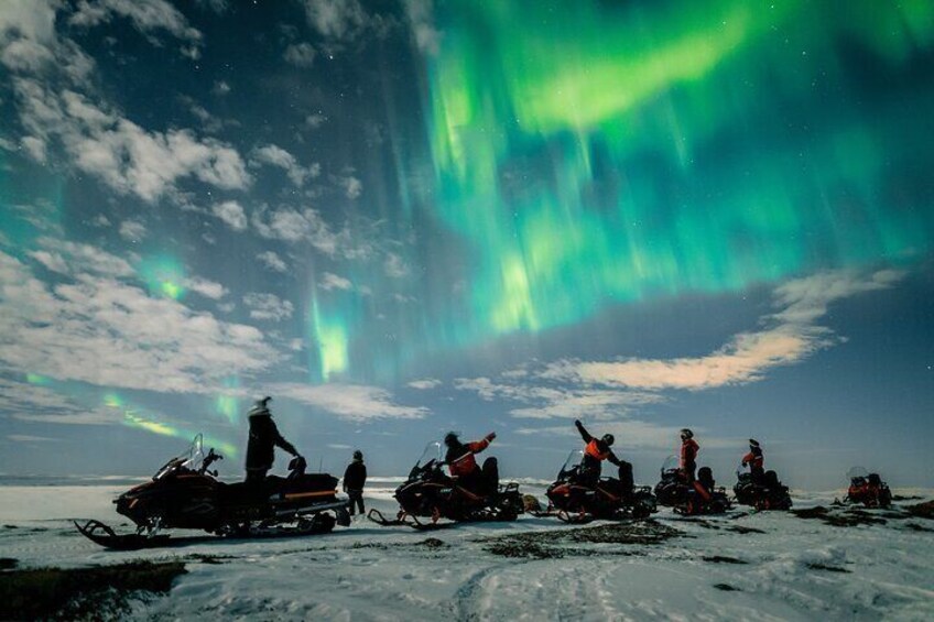 Northern Lights Adventure By Snowmobile