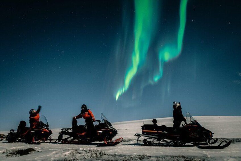 Northern Lights Adventure By Snowmobile