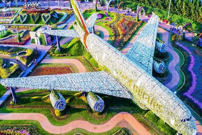 Dubai Miracle Garden Ticket with Dubai City Tour 