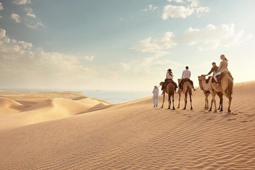 Doha Layover Desert Safari, Camel Ride, Sand Boarding, Inland Sea
