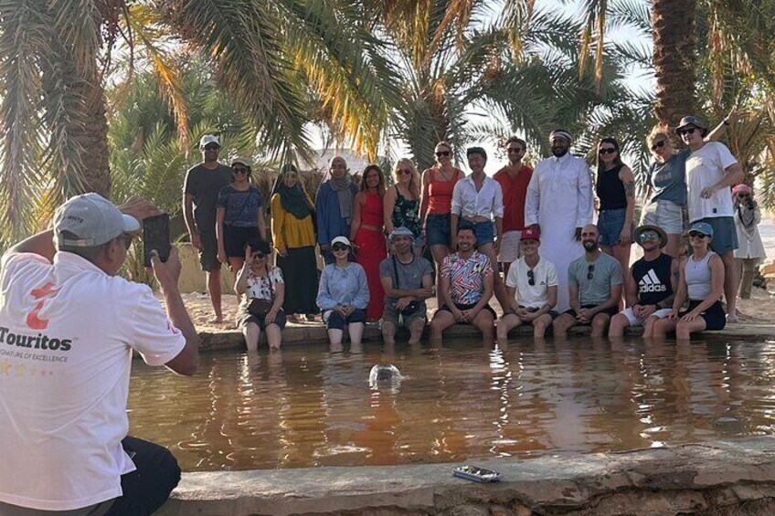 First hot spring in Siwa at the middle of the desert