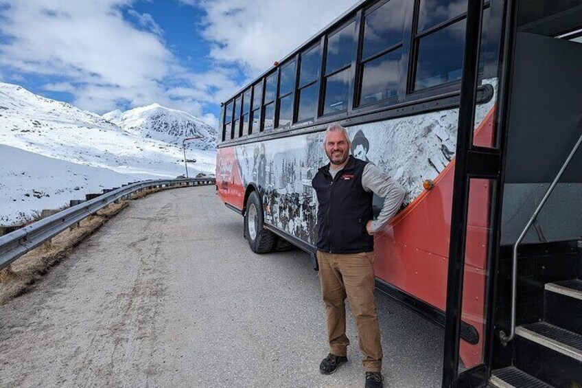 Trip includes White Pass Summit & Klondike Highway stops along the drive to British Columbia
