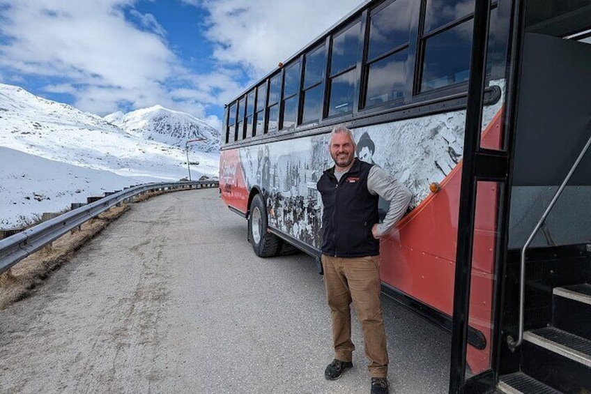 Trip includes White Pass Summit & Klondike Highway stops along the drive to British Columbia