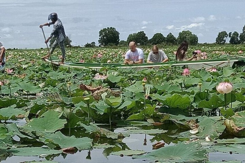 Amazing craft classes and boat trip to lotus fields