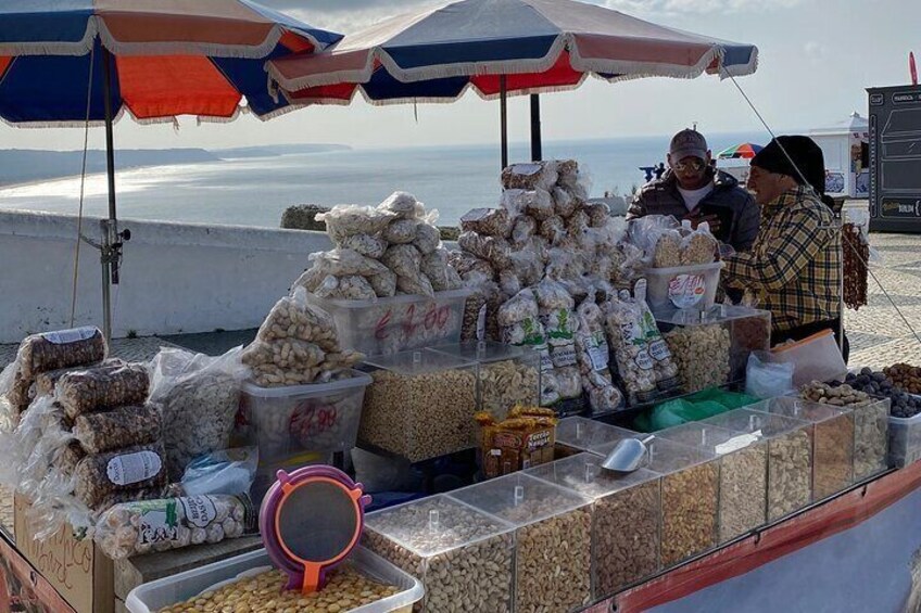 Sellers of nuts and dry fruits in Nazare