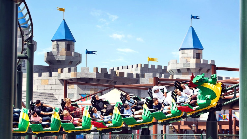 Show item 3 of 9. Dragon rollercoaster at Legoland Dubai