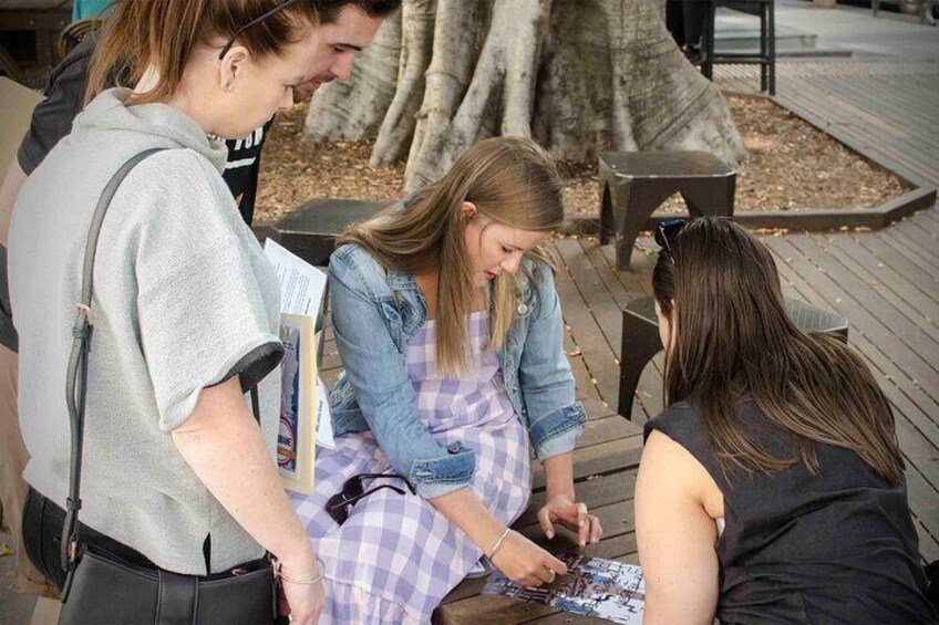 Team working on challenge