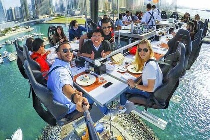 Dubai Private Guided City Tour with Dinner In The Sky Marina From Abu Dhabi