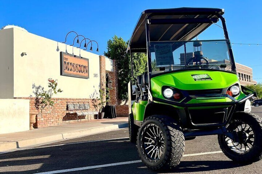 1.5 Hour Stretch Limo Golf Cart Tour, Ultimate Old Town Exploration