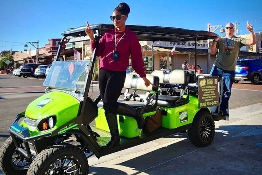 1.5 Hour Stretch Limo Golf Cart Tour, Ultimate Old Town Exploration