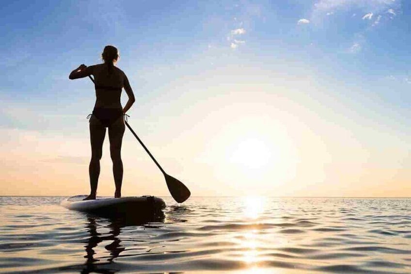 SUPing is easy and a great, low-impact core workout. 