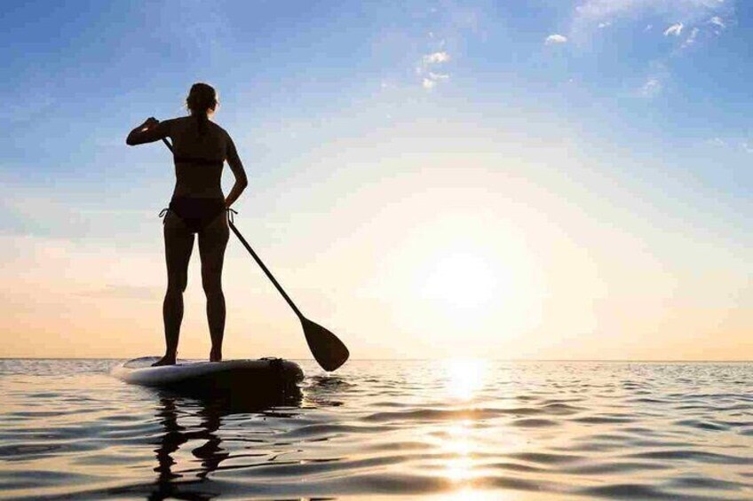 SUPing is easy and a great, low-impact core workout. 