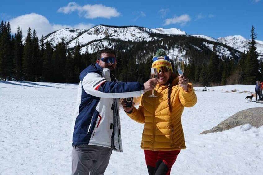 Snowshoeing in Rocky Mountains