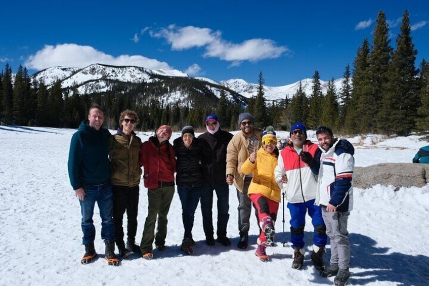 Snowshoeing in Rocky Mountains