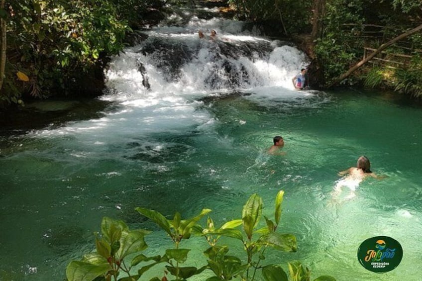 Formiga waterfall. Considered by most to be the best place to swim in Jalapão.