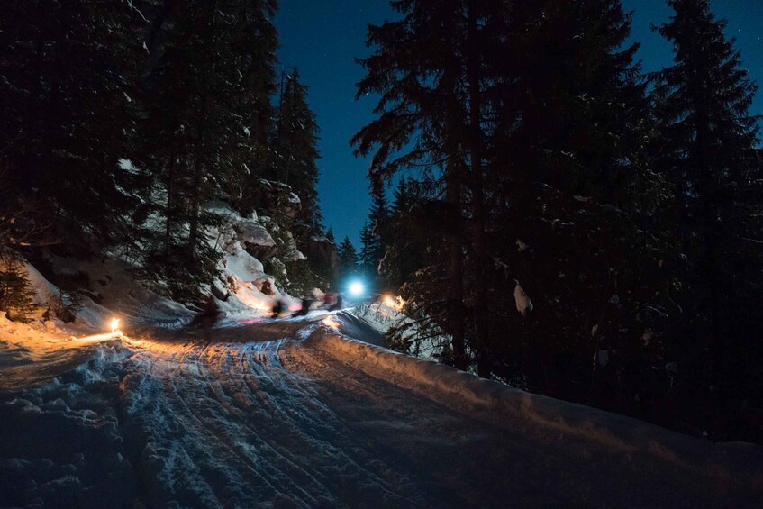 Picture 3 for Activity From Interlaken: Night Sledding with Cheese Fondue Dinner