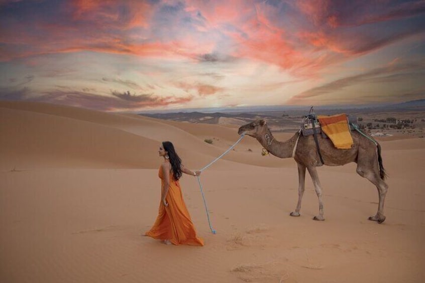 2 Nights in luxury camp & Camel Trekking in Merzouga Desert 