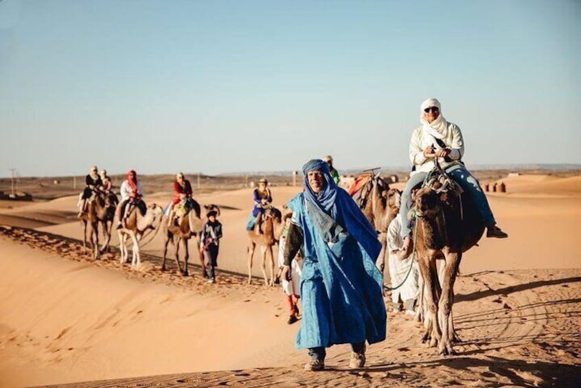 2 Nights in luxury camp & Camel Trekking in Merzouga Desert 