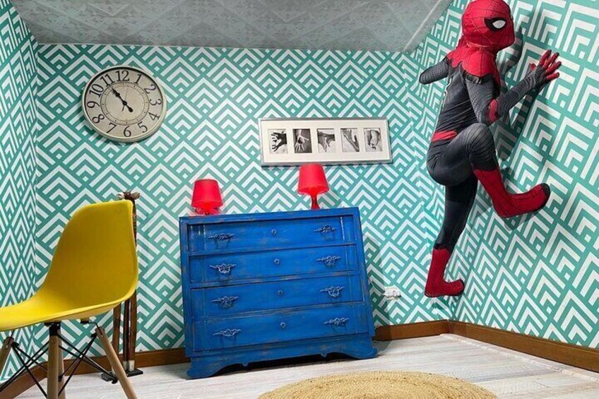 Upside Down Room and Spiderman