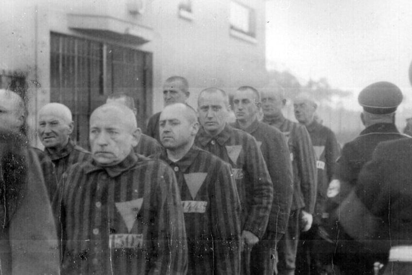 Inmates of the Sachsenhausen - the closest purpose built concentration camp to Berlin