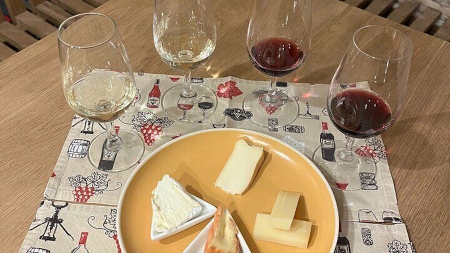 Cheese and wine paring session