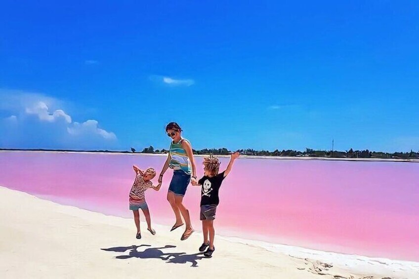 Pinktastic Lagoon Adventure Las Coloradas y Rio Lagartos from Cancun 