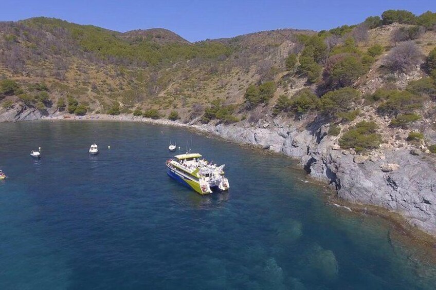 Catamaran trip to Cala Murtra with Submarine Vision