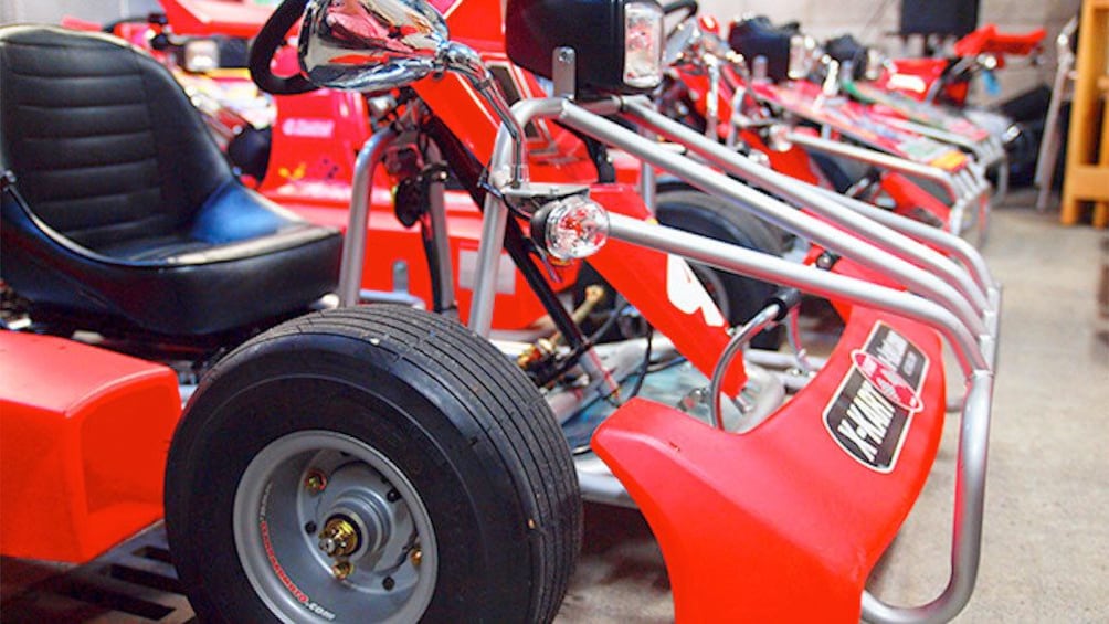 View of the go carts on the Go-Kart Tour Around Tokyo from Akihabara