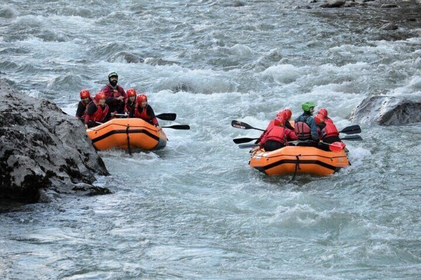 Rafting on Brembo River.