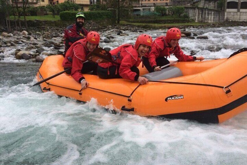 Rafting on Brembo River.