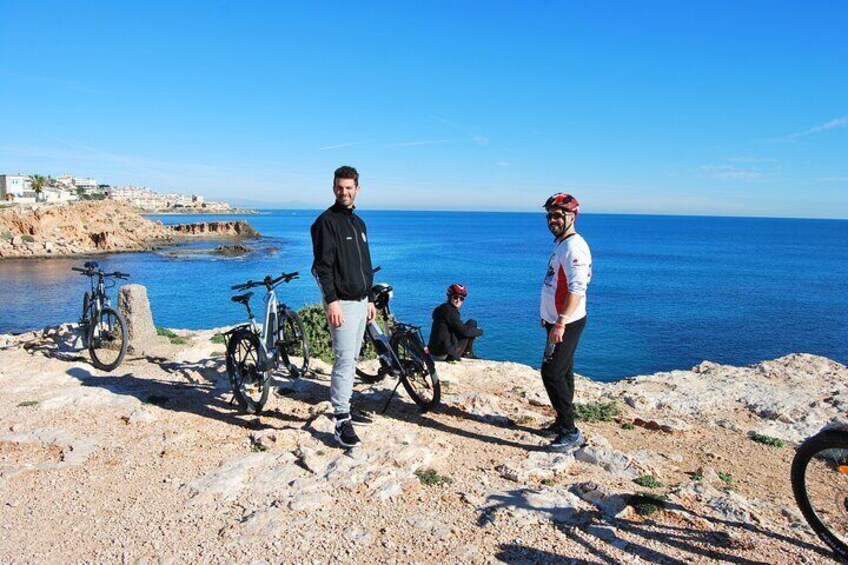 Coves of Torrevieja on Electric Bicycle
