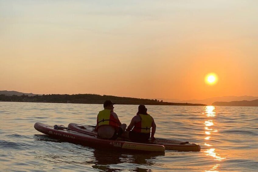 Chania:Coastal Sunset Stand-up Paddleboarding Experience