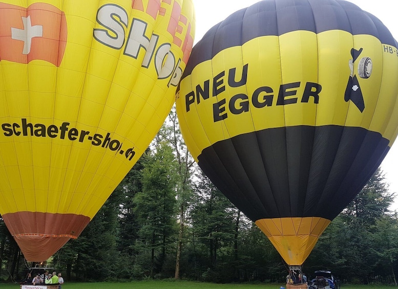 Private Hot Air Balloon Flight in central Switzerland