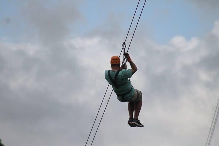 Adrenaline of Zipline el Valle from Samana Special for little cruisers