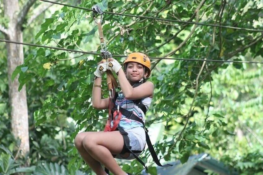 Adrenaline of Zipline el Valle from Samana Special for little cruisers