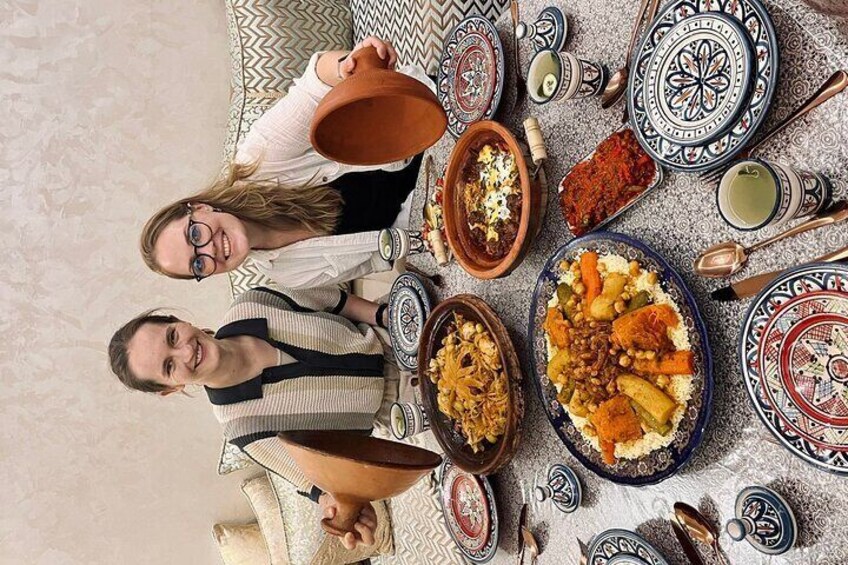 Cook Moroccan Food & Try on Traditional Clothes like a local