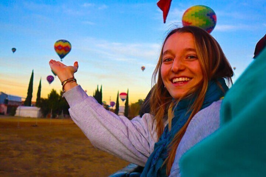 Teotihuacan Hot Air Balloons from Mexico City