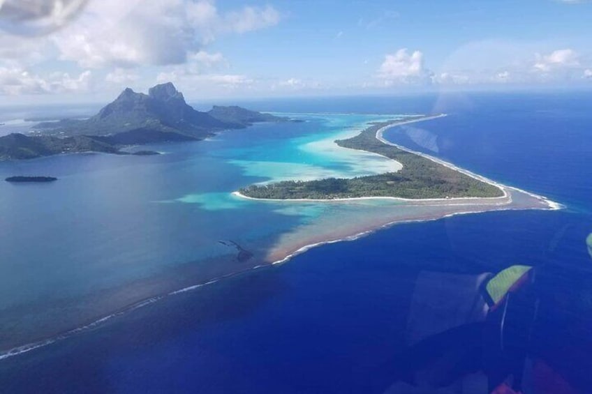 The southern tip of Bora Bora