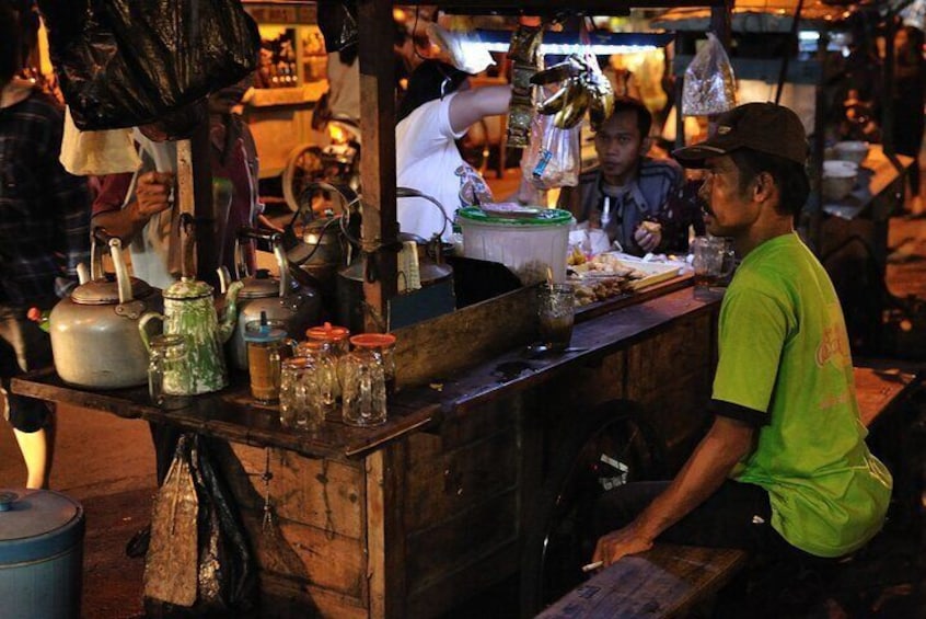 we call this is small shop ( Angkringan ) local people very satisfied eat food and beverage in here. Angkringan have special drinks Coffee JOSS " Coffee with Charcoal .