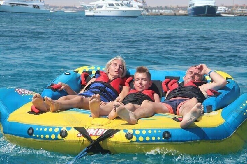 Paradise Island Snorkeling Sea Trip With Water Sports and Lunch in Hurghada