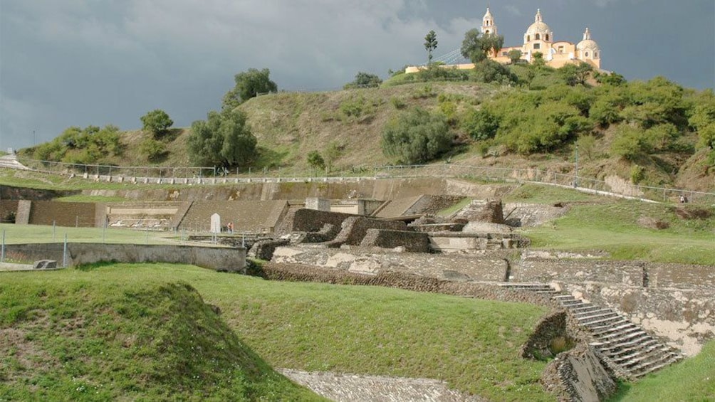 Great Pyramid of Cholula in Puebla City, Mexico