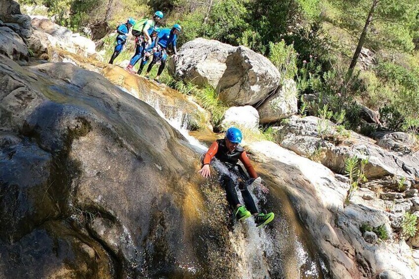 Rio Verde Private Canyoning Adventure in Otívar