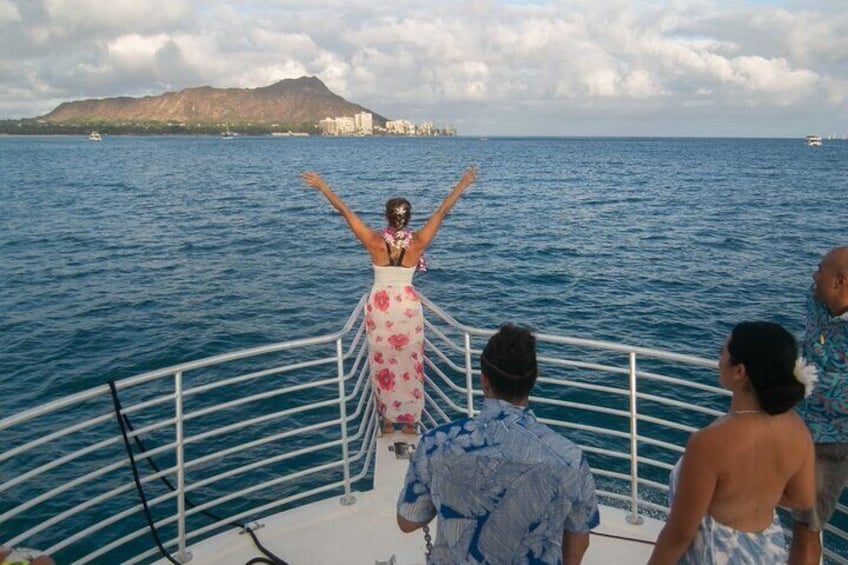 BYOB Sunset Cruise off the Waikiki Coast