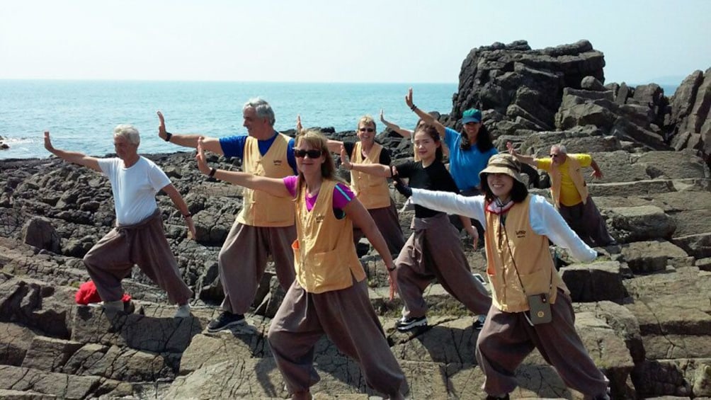 Tourists enjoying their stay at Gyeongju Temple