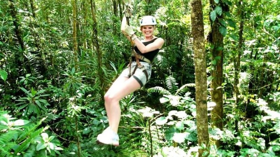 Treetops Zipline tour with MUDPOOL Combo
