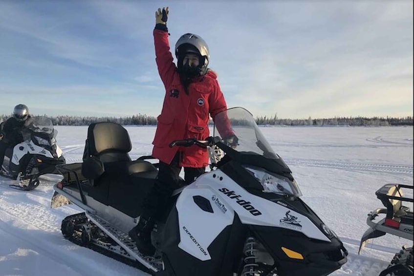 Picture 1 for Activity Yellowknife: Backcountry Snowmobile Tour with Winter Gear